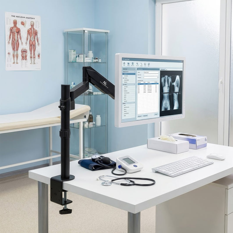 Maclean MC-775 monitor mount / stand 81.3 cm (32") Grey Desk