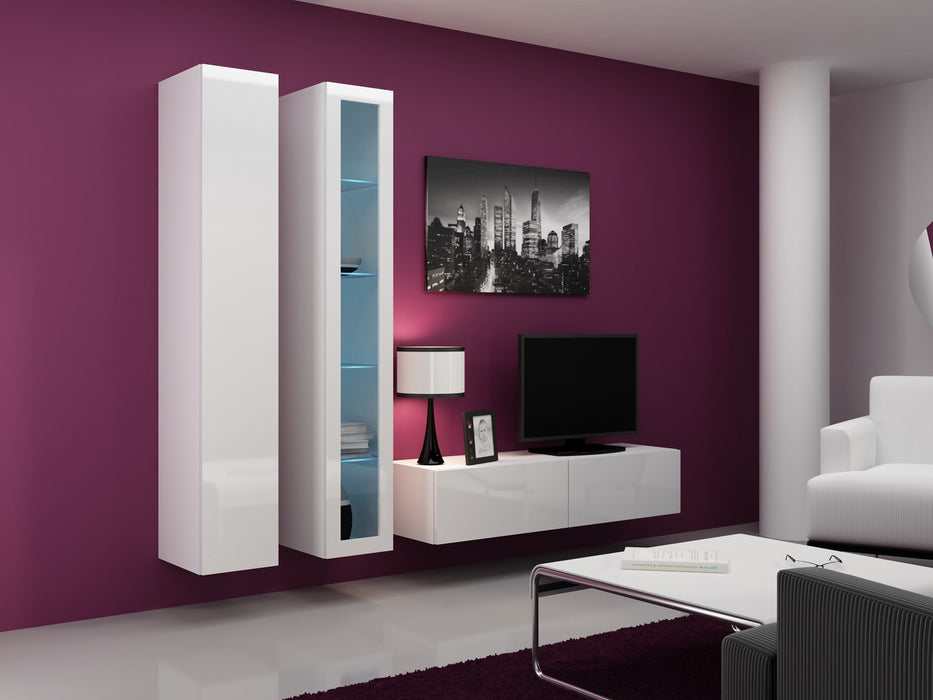 Cama Living room cabinet set VIGO 10 white/white gloss
