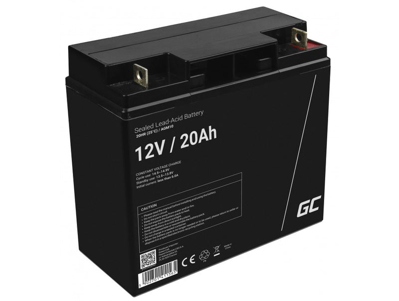 Green Cell AGM10 industrial rechargeable battery Sealed Lead Acid (VRLA) 20000 mAh 12 V