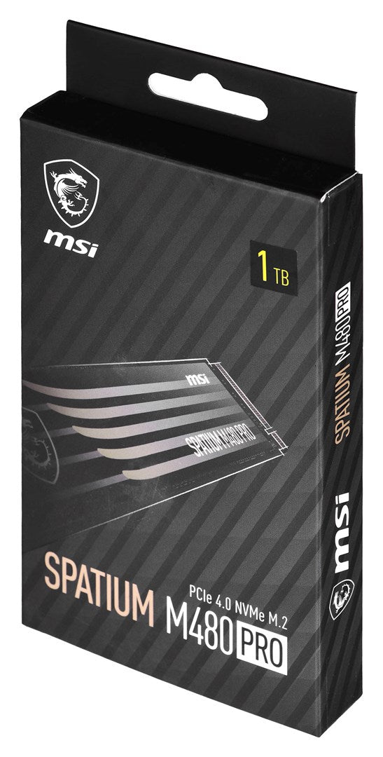 MSI SPATIUM M480 PRO PCIe 4.0 NVMe M.2 1TB PCI Express 4.0 3D NAND