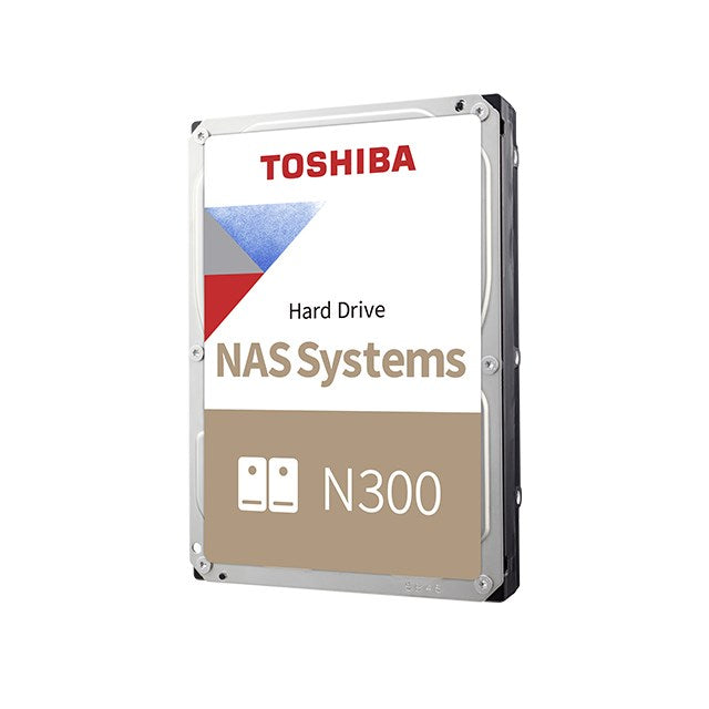 Toshiba N300 NAS - Hard drive - 8 TB - internal - 3.5" - SATA 6Gb/s - 7200 rpm - buffer: 512 MB