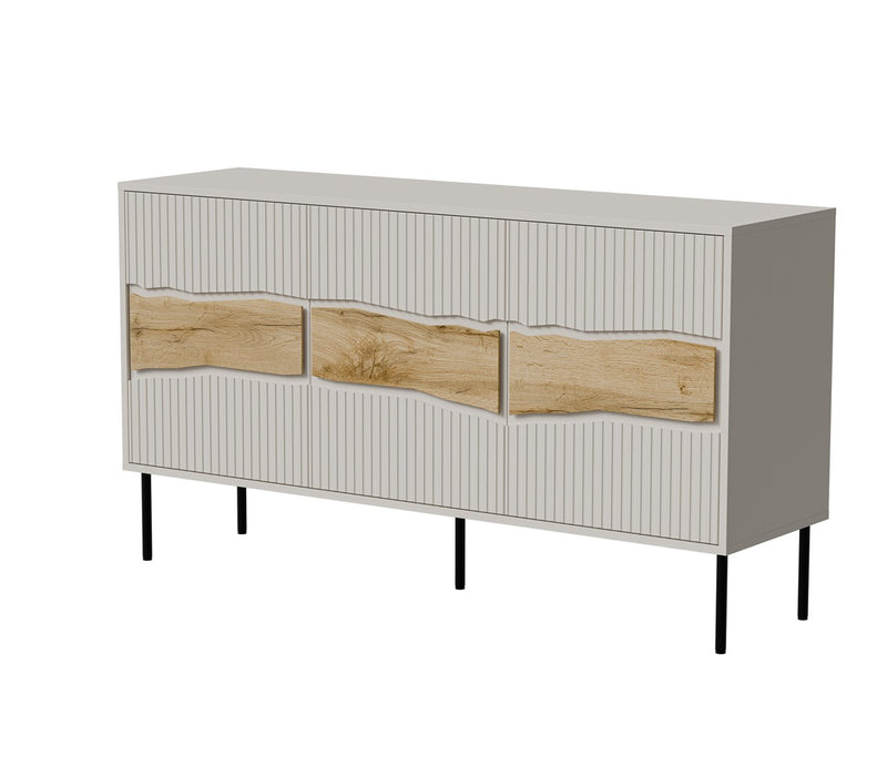Cama INSERTO 3D chest of drawers 143.5x40x80 cashmere + LED