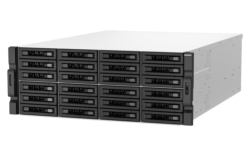 30-Bay 4U rackmount NAS Intel Xeon E-2378 8 cores / 16 threads 2.6 GHz processor (boost up to 4.8 GHz) 64 GB ECC DDR4 24 x 2.5in/3.5in SATA 6Gbps HDD/