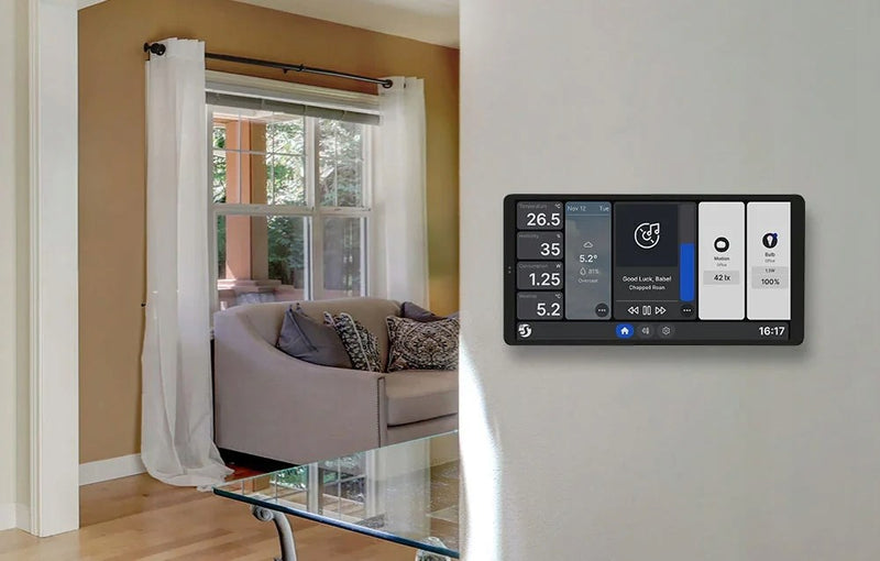 Shelly Display X2i 6.95" Wi-Fi Bluetooth Smart Home Control Panel, Black