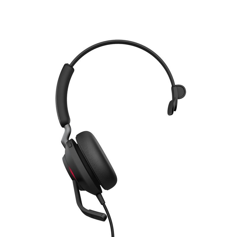 Jabra Evolve2 40 MS Mono USB-A - wired over-ear headphones, black