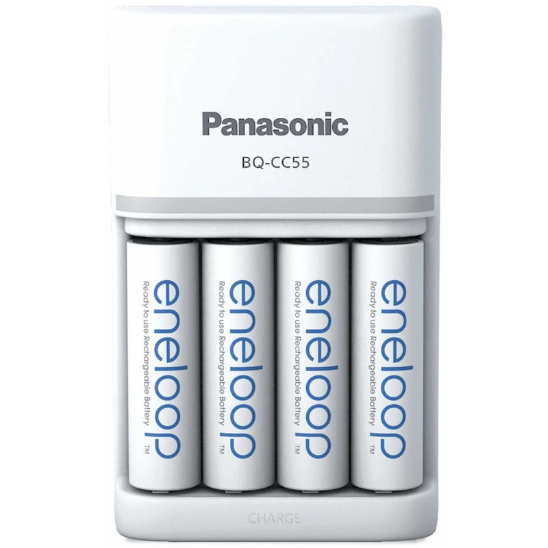 Akkuladegerät PANASONIC Eneloop Smartplus BQ-CC55 + 4x AA 2000 mAh (K-KJ55MCD40E)