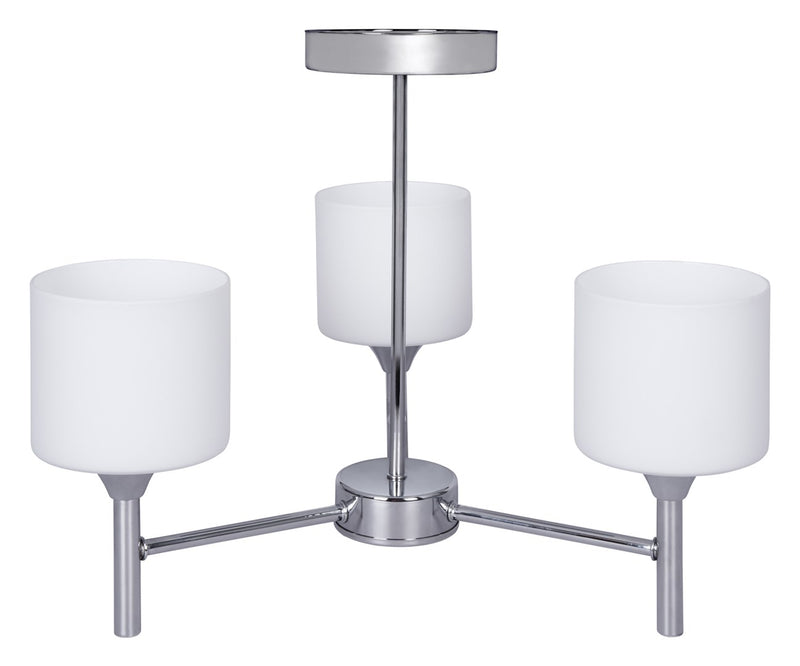 Activejet Classic Kronleuchter Pendelleuchte Deckenlampe MIRA Chrom dreifach 3xE27 für Wohnzimmer