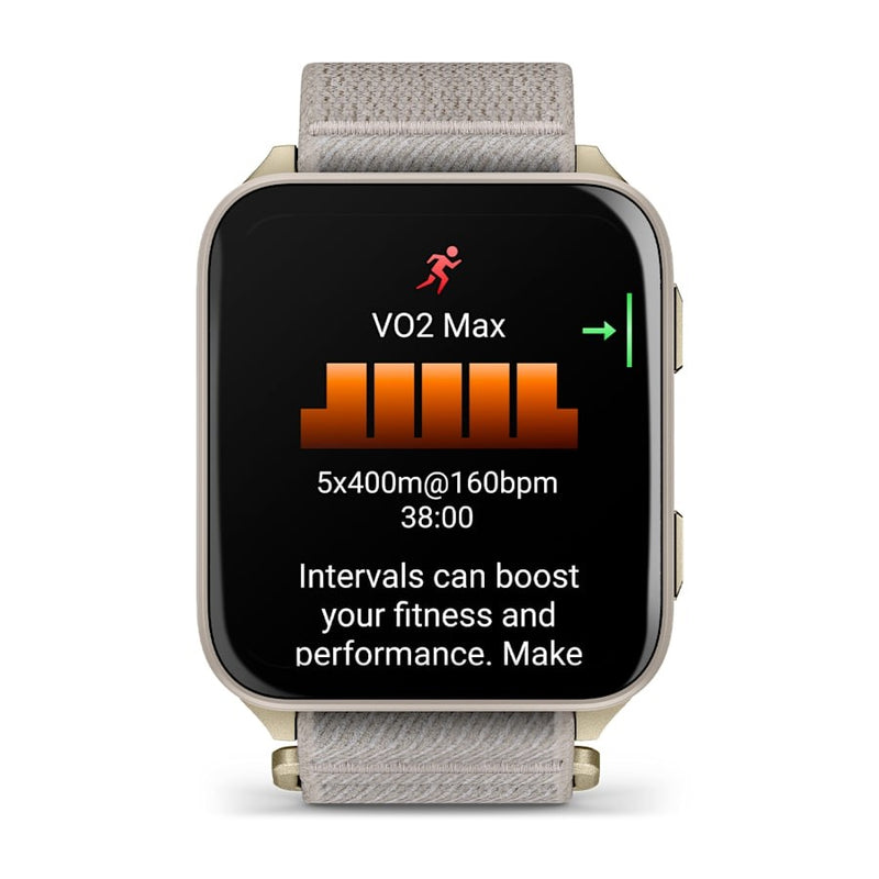 Garmin Venu X1 5,08 cm (2 Zoll) AMOLED Digital 448 x 486 Pixel Touchscreen Gold, Titan Wi-Fi GPS (Satellit)