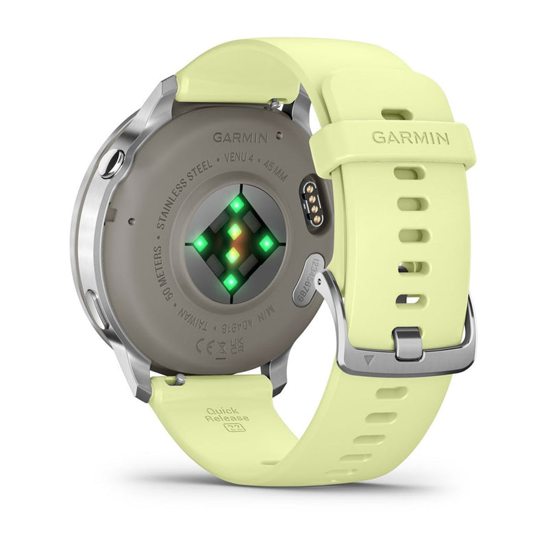 Garmin Venu 010-03014-02 smartwatch / sport watch 3.56 cm (1.4") AMOLED 45 mm Digital 454 x 454 pixels Touchscreen Silver Wi-Fi GPS (satellite)