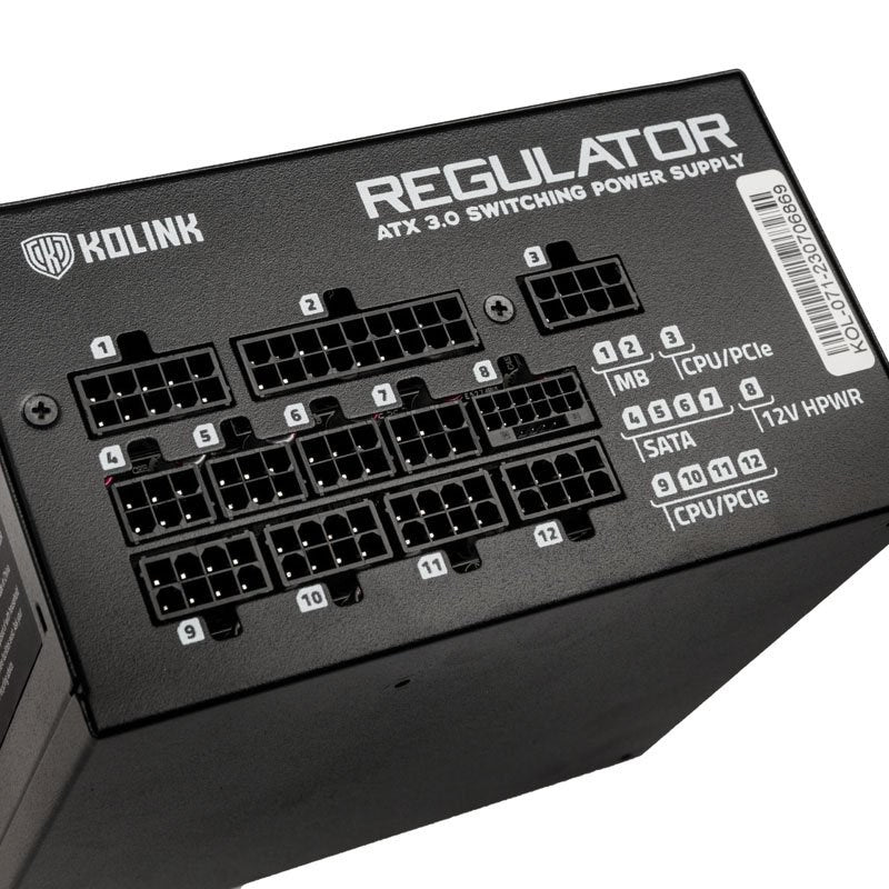 Kolink Regulator 80 PLUS Gold PSU, ATX 3.0, PCIe 5.0, modular - 1000 Watts