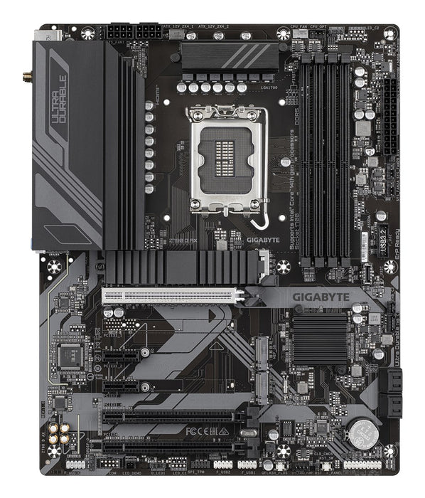 GIGABYTE Z790 D AX Motherboard - Supports Intel Core 14th Gen CPUs, 12+1+1 Phases Digital VRM, up to 7600MHz DDR5 (OC), 3xPCIe 4.0 M.2, Wi-Fi 6E, 2.5G