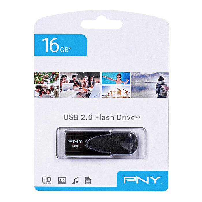 PNY Attach  4 2.0 16GB USB flash drive USB Type-A Black