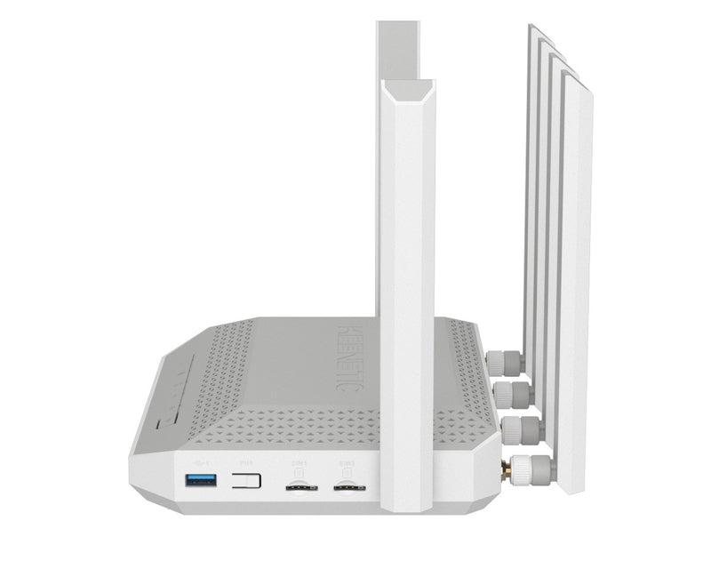 Keenetic Hero 5G (KN-4110) AX3000 Mesh Wi-Fi 6 5G Modem Router with 2 SIM Slots, a 1×2.5G and 4×1G Smart Switch, Multifunctional USB 3.0 and 2.0 Ports