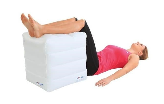 Inflatable cube to the legs