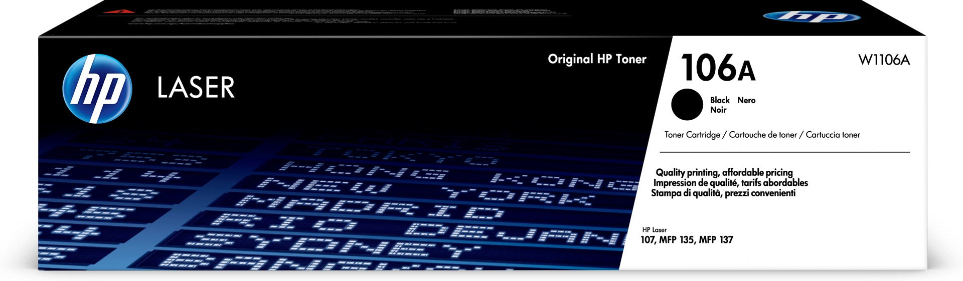 HP106A BLACK ORG LASER TONER
