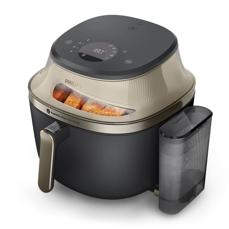 Philips NA543/00 fryer Single 7.2 L Stand-alone 2000 W Hot air fryer Black, Champagne