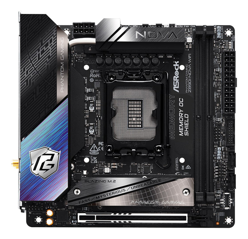 Asrock Phantom Gaming Z890I Nova WiFi Intel Z890 LGA 1851 (Socket V1) mini ITX