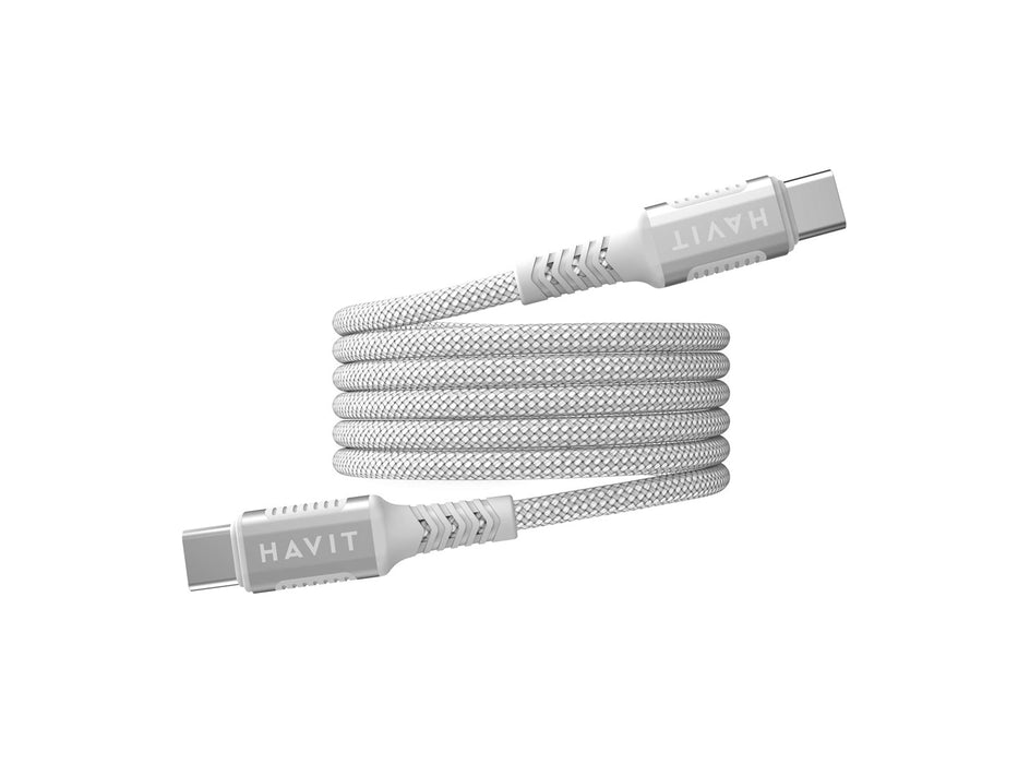 Havit CB6297 - Magnetic cable USB type C to USB type C, 1m (black)
