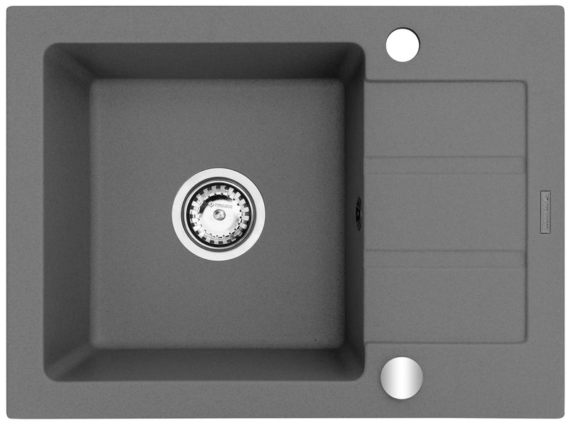Single-bowl sink with draining board Maidsinks Promo 62x44 1B 1D