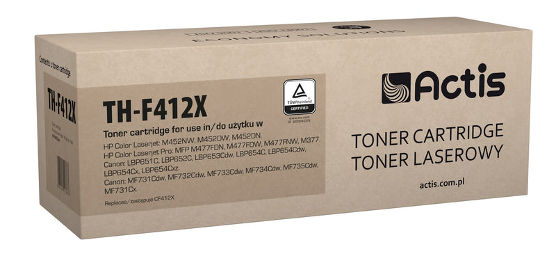 Toner Actis TH-F412X (remplacement pour HP 410X CF412X ; Canon CRG 046H Y 1251C002 ; Standard ; 5000 pages ; jaune)