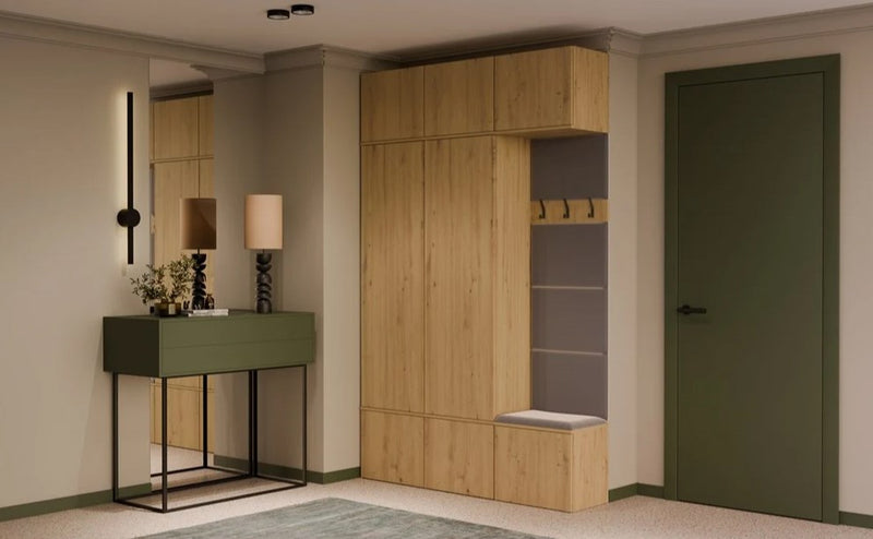 HAGA III 2SZ1W Wardrobe – Artisan Oak