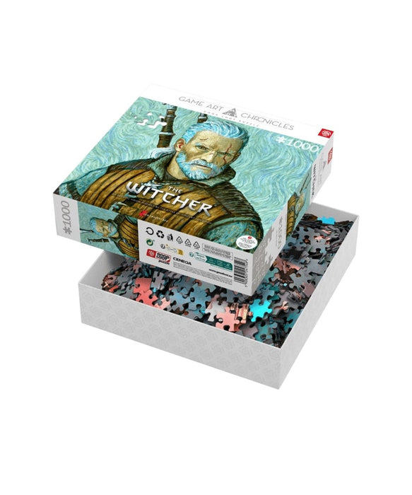 Good Loot Game Art Chronicles Puzzle: The Witcher Geralt & Vincent van Gogh (1000 elements)