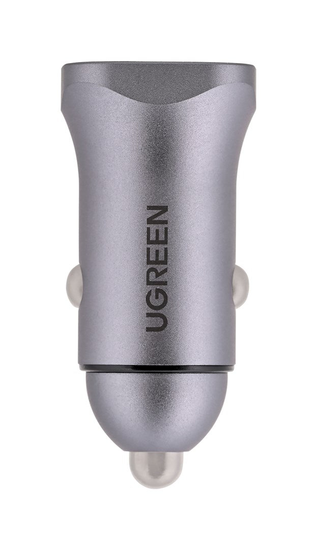 Ugreen USB Type-C / USB 24W Power Delivery Quick Charge car charger, grey (30780)