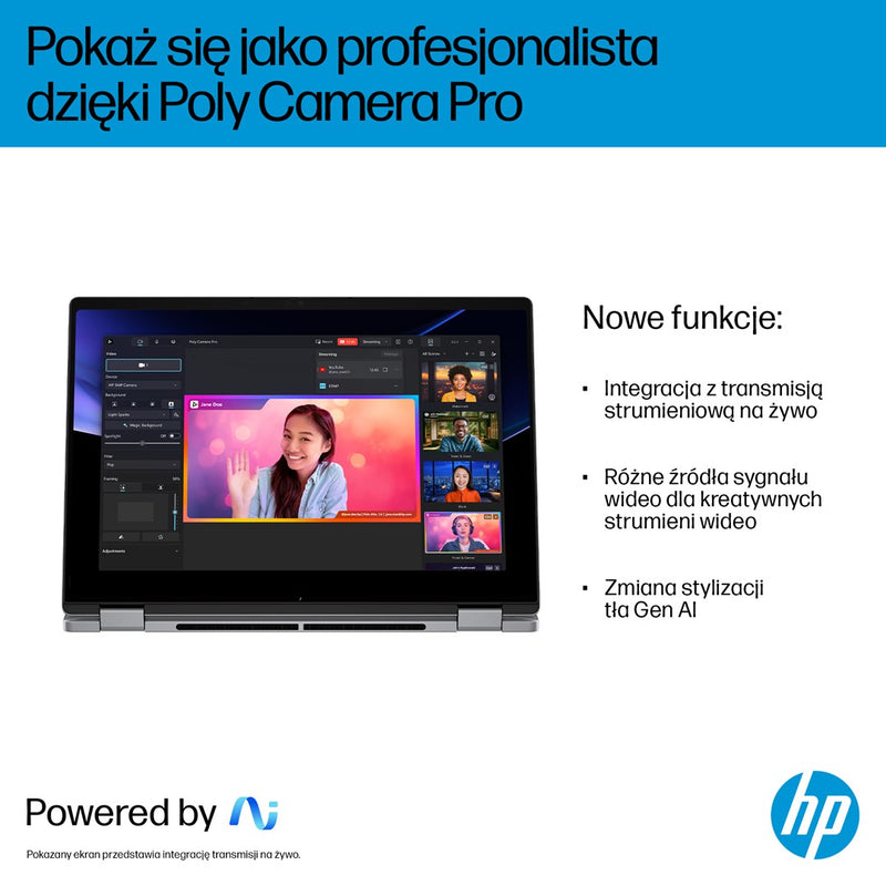 HP OmniBook X Flip Next Gen AI 14-fk0020nw Copilot+ PC 2-in-1 14", AMD Ryzen AI 5 340, 2K touchscreen, 16 GB LPDDR5x-SDRAM, 512 GB SSD, Wi-Fi 7 (802.1