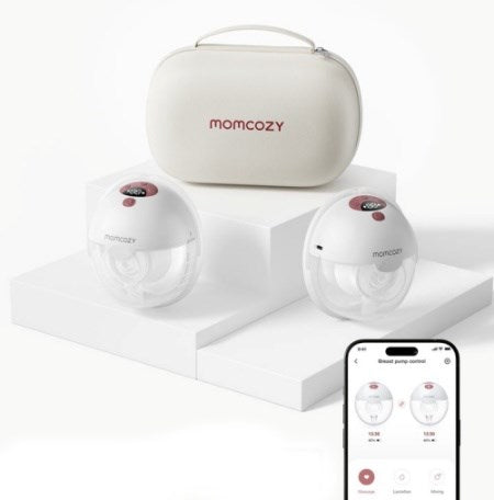 Momcozy M5 Breast pump with app control – Double set Red