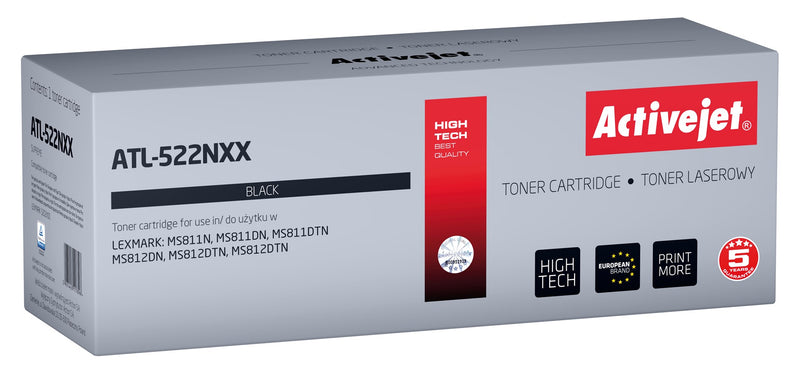Activejet ATL-522NXX Toner (ersetzt Lexmark 52D2X00 (522X); Supreme; 45000 Seiten; schwarz)
