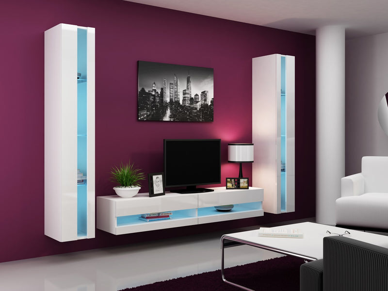 Cama TV stand VIGO NEW 30/180/40 white/white gloss