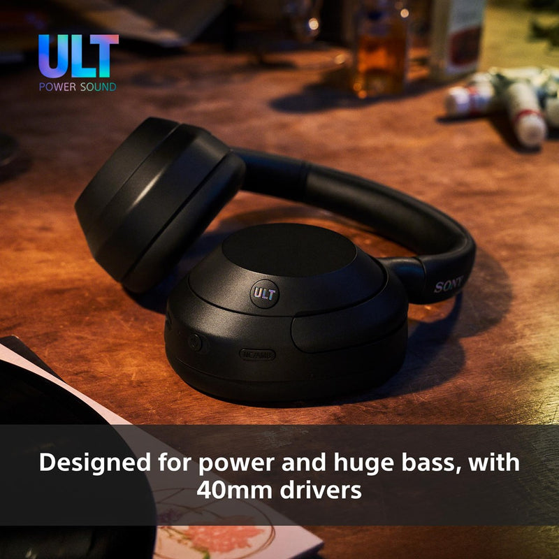 Sony ULT WEAR - Wireless Bluetooth Headphones with ULT POWER SOUND, Ultimate Deep Bass, Noise Cancelling, Clear Call Quality, Up to 30hr Battery Life,