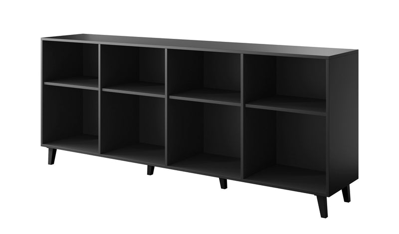 ETNA chest of drawers 200x42x82 black matt