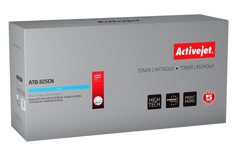 Activejet ATB-325CN Toner (ersetzt Brother TN-325C; Supreme; 3.500 Seiten; Cyan)