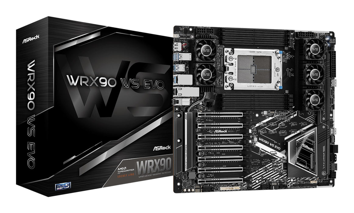 Asrock WRX90 WS EVO motherboard AMD WRX90 Socket sTR5 EEB