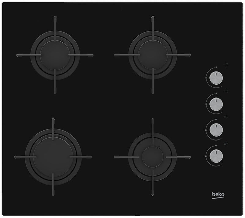 Beko HILG64120S Kochfeld Schwarz Einbau 60 cm Gas 4 Zone(n)