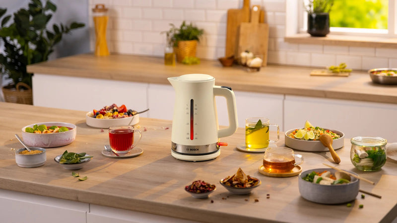 Bosch MyMoment electric kettle 1.7 L 2400 W Cream
