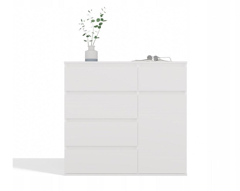 MALWA 1D5S WHITE CHEST OF DRAWERS