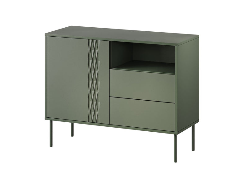 1D2S TRESSE Kommode 100x40x75 mattgrün