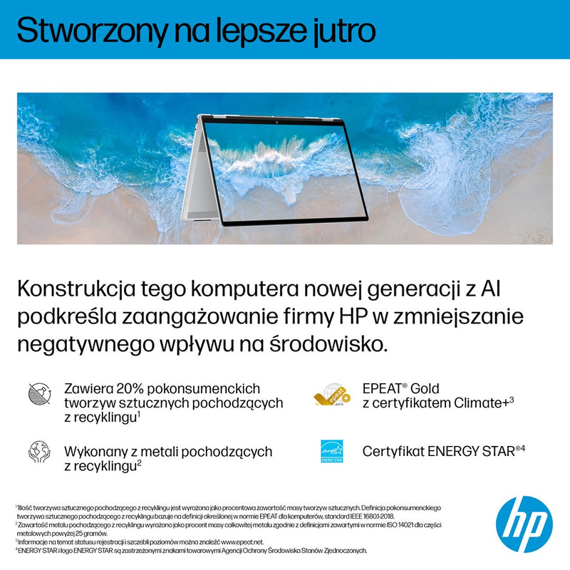 HP OmniBook X Flip Next Gen AI 16-as0003nw Copilot+ PC Intel Core Ultra 7 258V 40.6 cm (16") touchscreen 3K 32 GB LPDDR5x-SDRAM 1 TB SSD Wi-Fi 6E (802