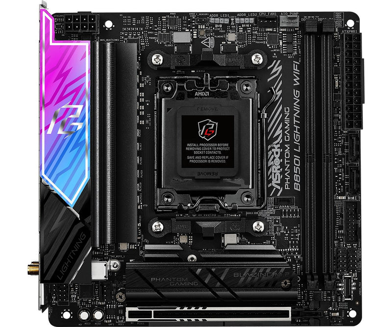 Asrock Phantom Gaming B850I Lightning WiFi AMD B850 Sockel AM5 mini ITX