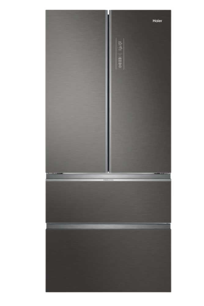 Haier FD 83 Serie 7 HB18FGSAAA Fridge-freezer, double-opening 539 l E Silver, Titanium