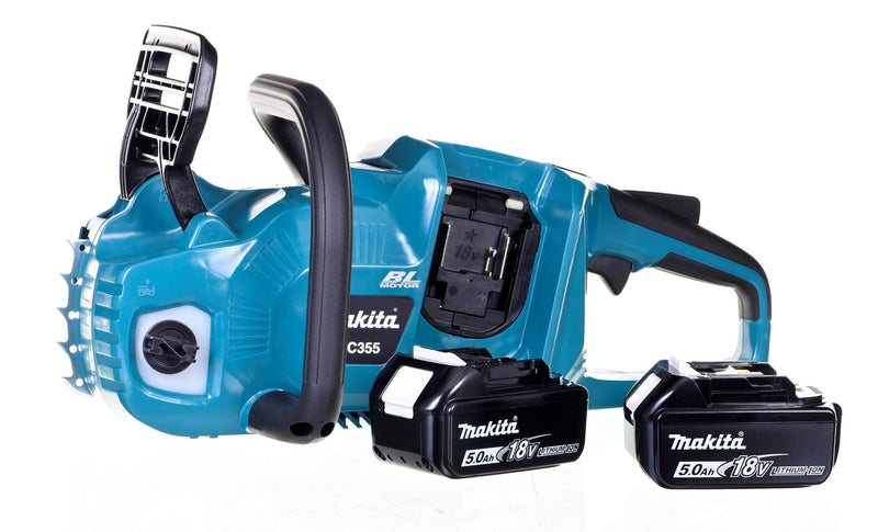 Makita DUC355PT2 chainsaw Black,Blue 18V