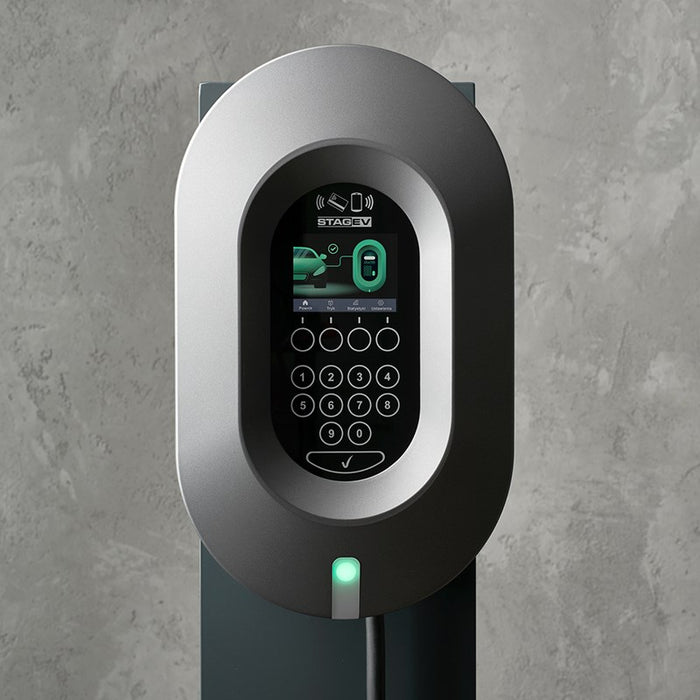 STAG EV STAG-EV-WB-11KW - Car battery charger 230/400 V AC (L-N / L-L), 3-phase Graphite, White (without charging cable)