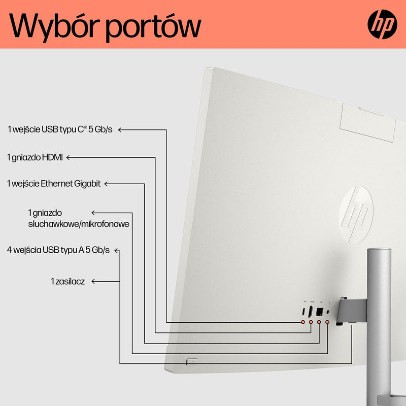 HP 24-cr0334nw AMD Ryzen™ 7 7730U 60.5 cm (23.8") 1920 × 1080 px All-in-One PC 16 GB DDR4-SDRAM 512 GB SSD Free DOS Wi-Fi 6 (802.11ax) White