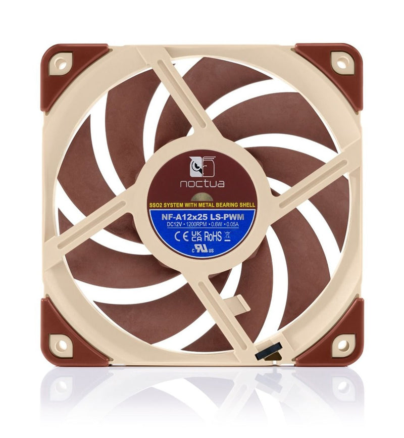 Noctua NF-A12x25 Ventilateur de boîtier PC 12 cm Beige, Marron