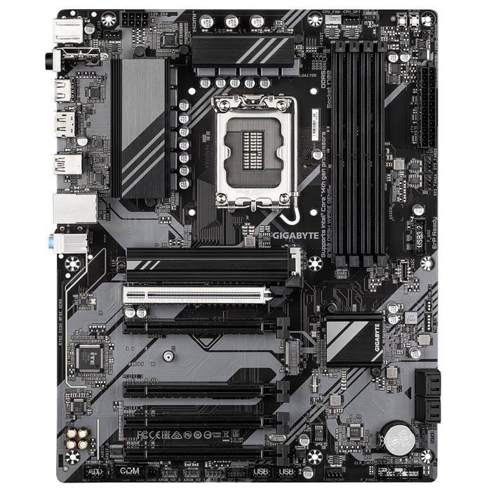 GIGABYTE B760 DS3H WIFI6E GEN5 Motherboard - Supports Intel Core 14th Gen CPUs, 8+2+1 Phases Digital VRM, up to 5600MHz DDR5, 2xPCIe 4.0 M.2, Wi-Fi 6E