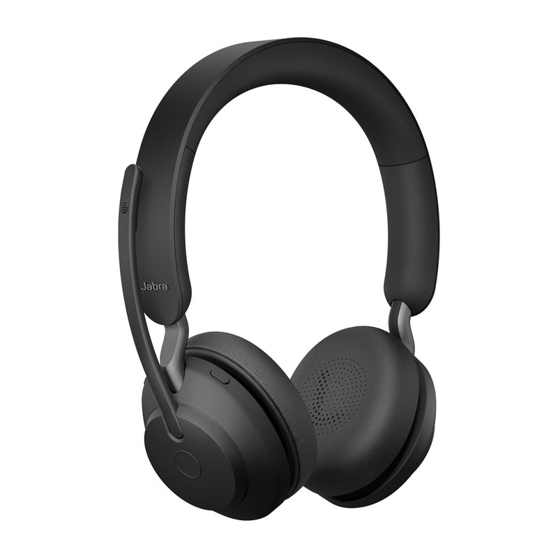 Jabra Evolve2 65 UC Stereo - Headset - on-ear - Bluetooth - wireless - USB-A - noise isolating - black