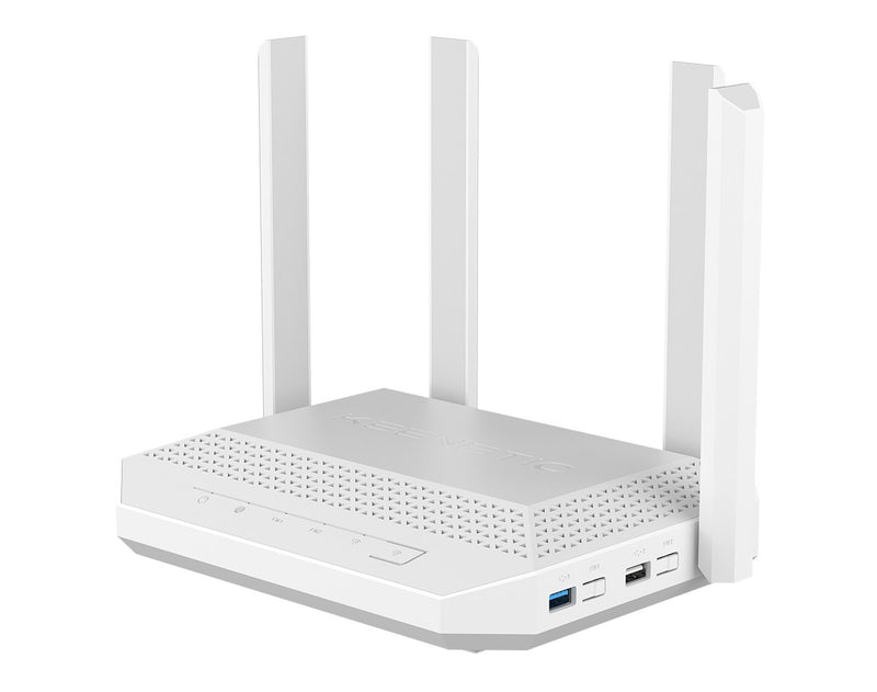 Keenetic Hero AX3000 Mesh Wi-Fi 6 Multi-Gigabit Router with a 4-Port Gigabit and 1-Port 2.5 Gigabit Smart Switch, SFP Combo Port, USB 2.0 and USB 3.0