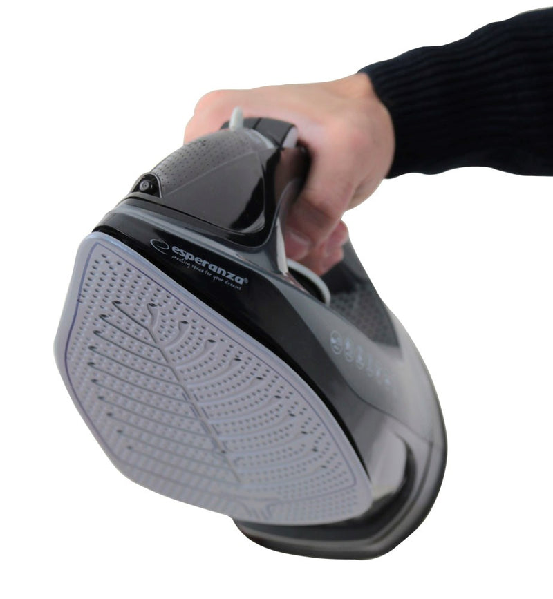 Esperanza EHI011 Fer à vapeur Semelle en céramique Gris, Noir 2600 W